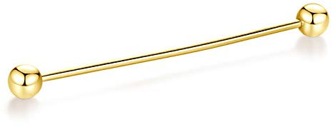 HONEY BEAR 1 Stück/3er Set Herren kragennadel Anzug Hemd Kragenstift Kragen Pins Bar Krawattenknoten Bar Edelstahl für Hochzeit Geschenk,Kegel Silber,MEHRWEG (Ball Gold)
