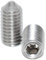 Gewindestifte M8x30 mit Innensechskant und Spitze 10 Stück Madenschrauben ISO 4027 A2 Edelstahl