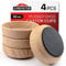 Rubber Base Castor Cups 4 PCS Ø60mm X-Protector – Furniture Castors with Non-Slip Base – Floor Protectors for Chair & Sofa Legs – Prevent Scratches with Our Furniture Coasters & Bed Wheel Stoppers!