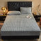 HAIBA Bedding Gesteppte Matratzenauflage- Weich Mikrofaser Matratzen Topper - mit Spannumrandung - Matratzenschoner Unterbett auch für Boxspring-Betten,Silber-,180x200cm（3PCS）