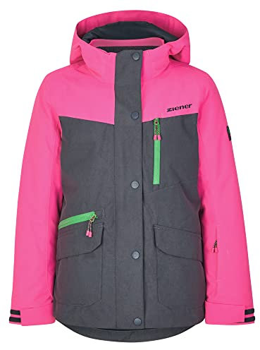 Ziener Mädchen ANOKI Ski-Jacke, Winter-Jacke | wasserdicht, winddicht, warm, ombre washed, 104