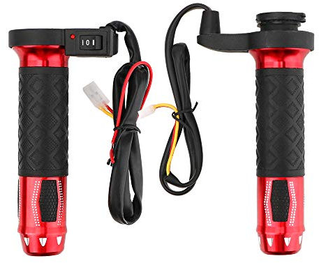 MASO Elektrisch beheizte Griffe, 12 V Aluminiumlegierung, elektrische Heizgrifftemperatur von 50–70 °C, verstellbare Passform für Motorrad, ATV