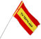 Bandera náutica de España personalizada de 44x 28cm. Bandera para barco con texto e imagen | E&B PORRAS