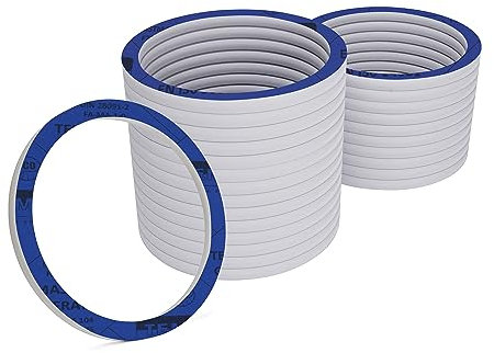 KKMSEALS Dichtungsringe Set Sanitär - Wasserhahn Dichtung 1 1/4” - Flachdichtung Gummi - Dichtungen aus Mineralfaser und NBR-Kautschuk - Dichtungsring Blaue - Dichtungsset (25 Stück, 38x29x2mm)
