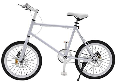 Salmeee 20 Zoll Kinderfahrrad, Jungen Mädchen Fahrrad Kinder Fahrrad Mountainbike 20'' Freestyle Kinderfahrräde Weiße