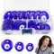 GZqiancang 24 Stk Evil Eye, Blaues Auge Basteln Perlen Glas mit 1 Stk Transparentbox für Halsketten, Armbänder, Ohrringe, Anhänger, Schlüsselanhänger(3 Größen)