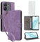 IUQXU for Blackview Wave 6C Wallet Phone Case with Screen Protector [RFID Blocking] Leather Flip Card Holder Kickstand Wrist Strap Women Men Cell Phone Case for Black View Wave 6 C Wave6C Purple