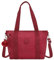 Kipling ASSENI S, Kleine Tragetasche (mit abnehmbarem Schultergurt), 14 x 80 x 38 cm, Funky Red (ROT)