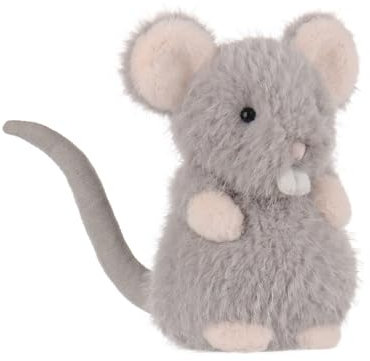 Apricot Lamb Grey Rat Mouse Plushies Stuffed Animals for Kids, Soft Cute Plush Toys for Baby Girl and Boy, Fluffy Grey Rat Grey 6 Inches