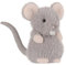 Apricot Lamb Grey Rat Mouse Plushies Stuffed Animals for Kids, Soft Cute Plush Toys for Baby Girl and Boy, Fluffy Grey Rat Grey 6 Inches