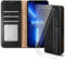 for Apple iPhone 13 Pro Max Case with 2 x Screen Protector Tempered Glass, Leather Wallet Phone Case, Magnetic Book Flip Folio Cover [RFID Protection & Card Slots] and [Kickstand] - Black