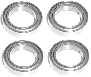 4x Kugellager 12x18x4 mm - 6701 ZZ Radial Rillenkugellager Wälzlager rcbay Chromstahl beidseitig gedichtet für 12mm Welle