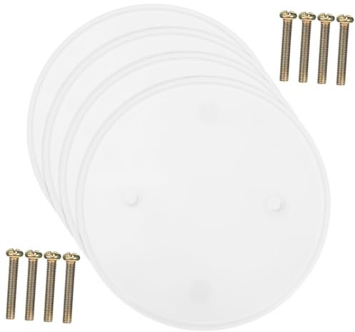 GETAJGHSD 4pcs Round Ceiling Cover Plate Electrical Hole Cover for Light Fixtures Blank up Plate for Residential and Business Use