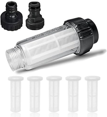 Filtro per Idropulitrice Acqua Irrigazione, Filtro per Idropulitrice, Filtro Acqua Pulizia ad Alta Pressione, Prefiltro Acqua Set, per Idropulitrici ad Alta Pressione, Irrigazione da Giardino, Camper