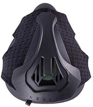 Atmungsaktive Trainingsmaske mit verstellbarem Widerstand in 6 Stufen für Höhentraining, Cardio und Ausdauer