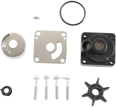 Aputoxz Wasserpumpenlaufrad Reparatursatz mit Gehäuse OE# 6L2-W0078-00 für Yamaha 20/25HP Außenbordmotoren, inklusive Laufrad, Außenschale und Zubehörsatz