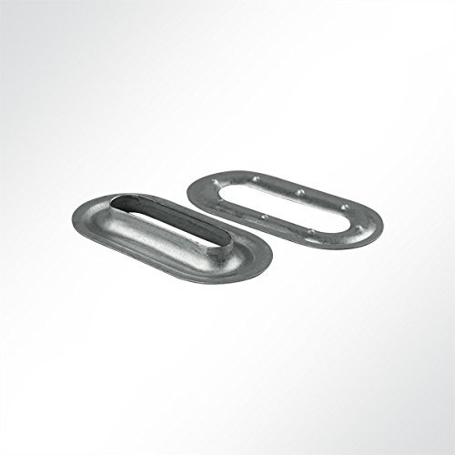 LYSEL® Ovalöse 40x10 mm, (BxL) 10x40mm in grau (100 Stück)