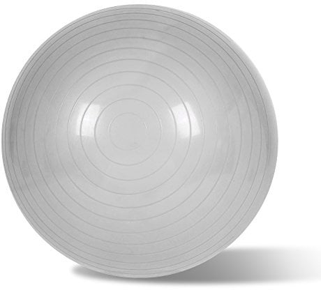 EmpireAthletics – Sitz- und Gymnastik-Ball mit Pumpe aus elastischem Gummi-Material mit 85 cm Ø – Sitzball Fitnessball in Silber