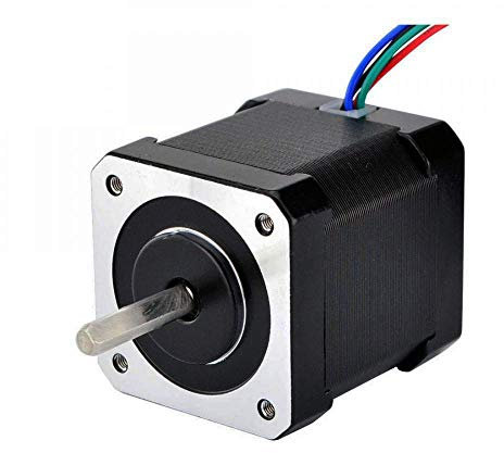 STEPPERONLINE Schrittmotor Nema 17 Volle D-Cut-Welle Stepper Motor 59Ncm 2A 1.8 Grad 48mm 4-Draht w/1m Kabel & Verbinder für 3D Drucker/CNC Reprap