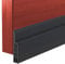 Burlete Bajo Puerta Agua, Aislante Puertas Entrada, Sella Puertas Exterior, Debajo Puertas Interior para El Frio Silicona Adhesivo para Puerta Aislamiento Acústico/Prueba de Viento/Anti-bug 1m, negro