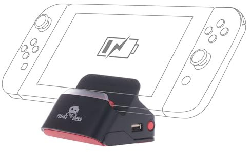Dock et Stand 2en1 Support Recharge + Connexion TV pour Nintendo Switch, Noir