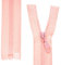 Teilbarer Reißverschluss, 2 Stück, 50 cm Schienenlänge, in Rosa, 1-Weg offenes Ende #5, 5,75 mm Schienenbreite, 34 mm Bandbreite, Ersatz Reissverschluss Kunststoff, Kunststoffreissverschluss # 5