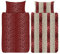 K Collection Athena Bettbezug – Griechisches Mäander Wende-Bettwäsche-Set – Griechisches Schlüsseldesign – 100% Baumwolle – Einzelbett – Rot/Gold