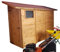 Compribene Casetta in Legno per ricovero Attrezzi 244 x 110 x H 210 cm sp. 19 mm addossata