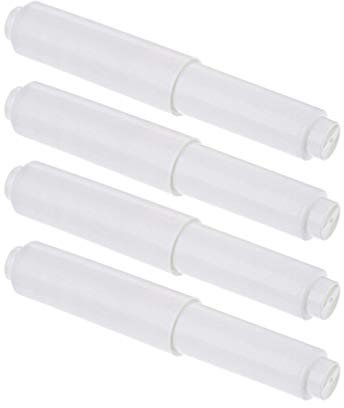 YARNOW 4 Stück Wc Papier Halterung Kleiderbügelständer Toilettenpapier Halterung Klopapier Halterung Ersatzrollenhalter Toilettenpapier Schwarz Geweberollenständer Metall Weiß Tissue-Box