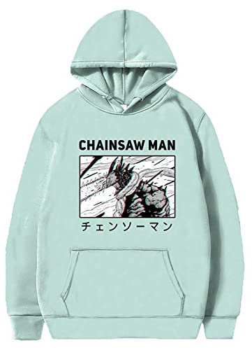 flowereyes Chainsaw Man Hoodies Denji Jumper Chainsaw Man Cosplay Clothing Harajuku Casual Chainsaw Man Denji Pochita Friends Top
