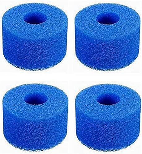 RANRAO 4 pezzi di schiuma filtro piscina compatibile con In-tex tipo VI lavabile riutilizzabile piscina filtro schiuma parte in spugna