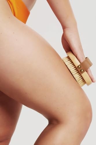 Glov Cepillo Exfoliante Corporal de Cerdas Naturales Cepillo Anticelulitis en Seco Ducha Reduce Celulitis Mejora Textura y Tono de Piel