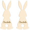 Osterhase mit Wunschname Deko Holz Acryl Hoppelhase Namen Hasen Osterdeko 15-30 cm Ostern Geschenke Familie