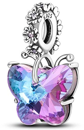 MULA Charms Anhänger Silber 925 für Armbänder, Kompatibel mit Europäischen Armbändern und Halskette für Frauen