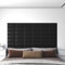 INLIFE Wandpaneele 12 STK. Schwarz 30x15 cm Kunstleder 0,54 m²,2.45kg,343771