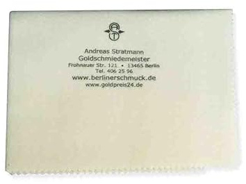 Poliertuch Silberputztuch für Schmuck Reinigungstuch Pflege - Schmuck zur Reinigung von Gelbgold Platin Edelstahl Silberputztuch Erneuerten Glanz I Silberputztuch zur Reinigung