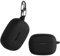 kwmobile Custodia Silicone Cuffie Compatibile con JBL Wave Beam/Beam 2 / Wave 200TWS Cover - Custodia Porta Auricolari con Moschettone - Case nero