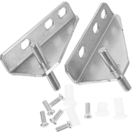 DOITOOL 2pcs Stainless Steel Freezer Hinge for Easy Installation Door Hinge Accessory for Household Refrigerators and Commercial Freezers Spacing Cap for Quiet