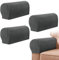 Armrest Chair Covers, Set of 4 Stretch Armchair Covers for Arms，Spandex Polyester Sofa Arm Caps Non Slip Armrest Covers for Chairs Furniture Protector Armchairs Sofa Couches Recliner (Dark Gray)