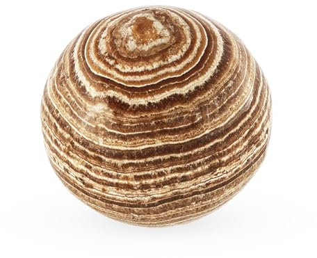 NKlaus Aragonit Kugel 50mm – Energiestein für Meditation, Reiki & Chakra-Heilung, handgefertigt & poliert, ideal als Heilstein & Dekoration