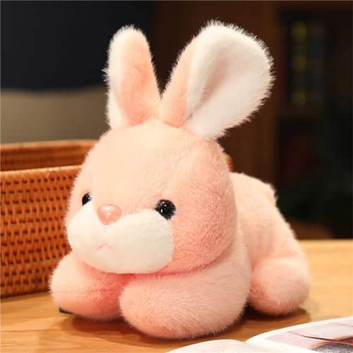 Martin Kench Hase Kuscheltier, Hase Kaninchen Plüschtiere Stofftier Puppe Plüschtier Geschenke für Ostern Valentinstag Kinder Baby (Rosa,25cm)