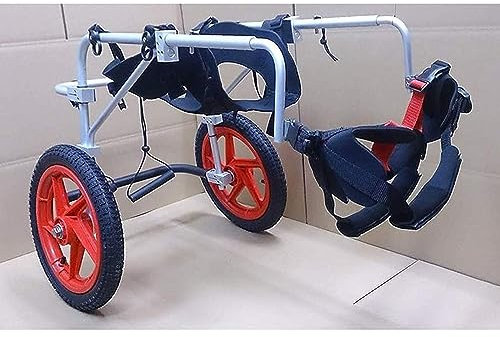 Generisch Großer Hunderollstuhl für Rückenbeine – Haustierwagen-Räder, Hunderollstuhl für große Hunde mit verstellbaren Hinterbeinen, Unterstützung für Rehabilitation