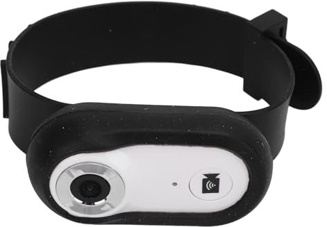 Cámara para Collar de Gato, Vista Previa en Tiempo Real, Imagen HD, 280 MAh, Cámara de Acción para Mascotas, para Interiores y Exteriores (White)