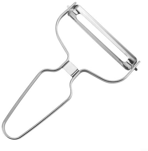 Stainless Steel Julienne Vegetable Peeler – Wide Mouth Large Fruits And Vegetables Processor – Serrated/flat Mouth(flat mouth L)