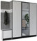 KIER FURNITURE Flurgarderobe Modern - Garderobenschrank mit Sitzbank, Haken und Schuhschrank - Flur Möbel Geräumig und Stilvoll - BxHxT 209,6x205x39cm - Weiß & Grau