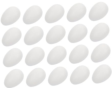 TOYANDONA 50stücke Unfertige Künstliche Eier Zum Bemalen Ostereier Dekoration Für Bastelprojekte Und Kreative Kinderaktivitäten Glatte Oberfläche Für Einfache Gestaltung Und Spaß Am