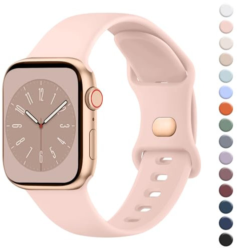 Wanme Cinturino Per Apple Watch 40mm 44mm 38mm 41mm 42mm 45mm 46mm, Cinturini Sportivo in Silicone per Apple Watch iwatch Se Ultra Series 10 9 8 7 6 5 4 3 2 1 per Donna Uomo
