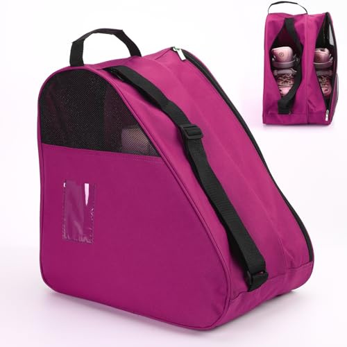 Gkstly Rollschuh-Tasche, atmungsaktive EIS-/Inline-/Rollschuh-Tragetasche, Schulter und Tragegriff Oben, Oxford-Tragetasche, verdickte Roller-Aufbewahrungstasche für Damen, Herren, Erwachsene und