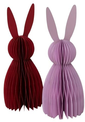 BOLTZE Figur Bonnie, 2 sort., rosa oder rot, Osterhase, faltbar 2056589