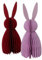 BOLTZE Figur Bonnie, 2 sort., rosa oder rot, Osterhase, faltbar 2056589